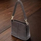 Сумка кросс боди через плечо женская из натуральная кожи Vintage leather-22979 Темно-коричневая - изображение 14