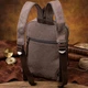 Рюкзак мужской тканевый 5.6 л Vintage leather-22161 Серый - изображение 14