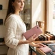 Вертикальный женский кошелек на кнопке из натуральной кожи ST Leather Розовый молодежный для карт (bg192fash01) - изображение 2