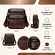 Сумка планшет через плече чоловіча з натуральної шкіри Vintage leather-14987 Коричнева - зображення 15