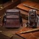 Сумка планшет через плече чоловіча з натуральної шкіри Vintage leather-14987 Коричнева - зображення 14