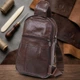 Сумка мужская через плечо Vintage 14986 Коричневая - изображение 4