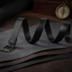 Ремень мужской из натуральной кожи Vintage leather-20314 115 см Черный - изображение 9