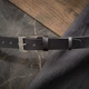 Ремень мужской из натуральной кожи Vintage 20223 121 см Черный - изображение 10