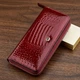 Кошелек женский ST Leather из натуральной кожи большой горизонтальный бордовый на молнии (bg184fash34) - изображение 1