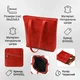 Винтажная яркая кожаная сумка Shvigel bg163fash48 Красный - изображение 3