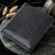 Женский компактный кошелек ST Leather из натуральной лакированной кожи черного цвета с монетницей и магнитной застежкой (bg226fash88) - изображение 4