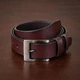 Ремень мужской из натуральной кожи Vintage 115 см Коричневый (leather-20357) - изображение 14
