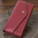 Женский большой кошелек из натуральной кожи с геометрическим клапаном ST Leather бордового цвета (bg225fash47) - изображение 1