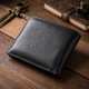 Чоловічий гаманець-затиск з натуральної шкіри ST Leather 22460 Чорний - зображення 3