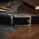 Ремінь чоловічий з натуральної шкіри Vintage leather-20306 115 см Чорний - зображення 9