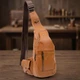 Сумка слинг через плечо мужская из натуральная кожи Vintage leather-20404 Рыжяя - изображение 11