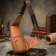 Сумка слинг через плечо мужская из натуральная кожи Vintage leather-20404 Рыжяя - изображение 12