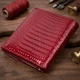 Фактурний жіночий гаманець із натуральної шкіри ST Leather 22705 Червоний - зображення 4