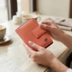 Шкіряний жіночий вертикальний гаманець з монетницею ST Leather Помаранчевий (bg194fash38) - зображення 2