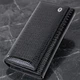 Женский лакированный кожаный кошелек ST Leather с монетницей для карт Черный большой размер (bg226fash83) - изображение 1
