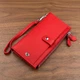 Женский многофункциональный кошелек ST Leather из натуральной кожи Красный большого размера горизонтальный с кнопкой (bg183fash81) - изображение 1