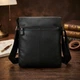 Сумка планшет через плечо мужская из натуральная кожи Vintage leather-20015 Черная - изображение 12