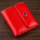 Портмоне для жінок з кнопкою та монетницею з натуральної шкіри ST Leather Червоний (bg189fash18) - зображення 1