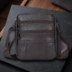 Сумка планшет через плечо мужская из натуральная кожи Vintage leather-14759 Коричневая - изображение 11
