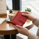 Яркий вертикальный женский кошелек из натуральной кожи с монетницей ST Leather Красный (bg227fash14) - изображение 2