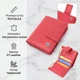 Яркий вертикальный женский кошелек из натуральной кожи с монетницей ST Leather Красный (bg227fash14) - изображение 3