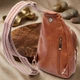 Сумка слинг через плечо женская Vintage leather-22749 Рыжяя - изображение 14