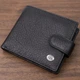 Мужской бумажник удобного размера из натуральной кожи ST Leather 22471 Черный - изображение 1