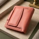 Кошелек ST Leather оранжевого цвета из натуральной кожи с монетницей для женщин вертикальный (bg194fash58) - изображение 4