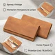 Портмоне мужское кожаное для карточек Vintage leather-14295 Рыжее - изображение 14