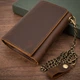 Кошелек мужской кожаный для карточек Vintage leather-20439 Коричневое - изображение 11