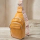 Яскрава жіноча вертикальна сумка через плече з гладкої екошкіри Vintage Жовтий маленького розміру (bg227fash69) - зображення 1