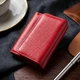 Горизонтальный кошелек для женщин из натуральной кожи ST Leather цвет Красный размер Средний с кнопочной застежкой (bg194fash78) - изображение 4
