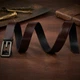 Ремень мужской из натуральной кожи Vintage leather-20288 115 см Коричневый - изображение 8
