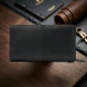 Кошелек мужской кожаный для карточек Vintage leather-14656 Черный - изображение 9