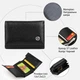 Горизонтальне портмоне ST Leather із натуральної шкіри для карт чорного кольору (bg193fash31) - зображення 3