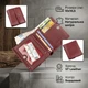 Небольшой женский бордовый бумажник с монетницей из натуральной кожи ST Leather (bg189fash20) - изображение 2