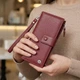 Вертикальный женский кошелек-клатч из натуральной кожи ST Leather бордового цвета для карт и документов (bg225fash35) - изображение 2