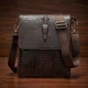 Сумка планшет через плечо мужская из натуральная кожи Vintage leather-20039 Коричневая - изображение 13