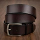 Ремень мужской из натуральной кожи Vintage leather-20315 115 см Коричневый - изображение 10