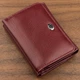 Женский компактный бумажник на кнопке из натуральной кожи ST Leather темно-красный (bg188fash85) - изображение 1