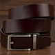 Ремень мужской из натуральной кожи Vintage leather-20307 115 см Коричневый - изображение 10