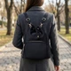 Жіночий нейлоновий маленький рюкзак Vintage Чорний для повсякденного використання (bg148fash71) - зображення 2