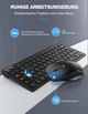 Набор клавиатура и мышь TECKNET QWERTZ черный беспроводной 2 4 ГГц до 15 м (QWERTZ) - Уценка - изображение 3