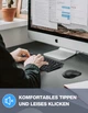 Набор клавиатура и мышь TECKNET QWERTZ черный беспроводной 2 4 ГГц до 15 м (QWERTZ) - Уценка - изображение 4