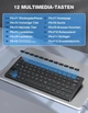 Набор клавиатура и мышь TECKNET QWERTZ черный беспроводной 2 4 ГГц до 15 м (QWERTZ) - Уценка - изображение 6