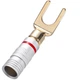 Акустический разъем штекер лопатка вилка Spade Plug Silver/Red ring (48988) - изображение 2
