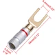 Акустический разъем штекер лопатка вилка Spade Plug Silver/Red ring (48988) - изображение 3