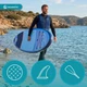 Надувная SUP доска для плавания SUP AQUASTIC Taupo 10'8" 325 см сап с веслом и ручным насосом - изображение 10