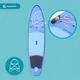 Надувная SUP доска для плавания SUP AQUASTIC Taupo 10'8" 325 см сап с веслом и ручным насосом - изображение 12